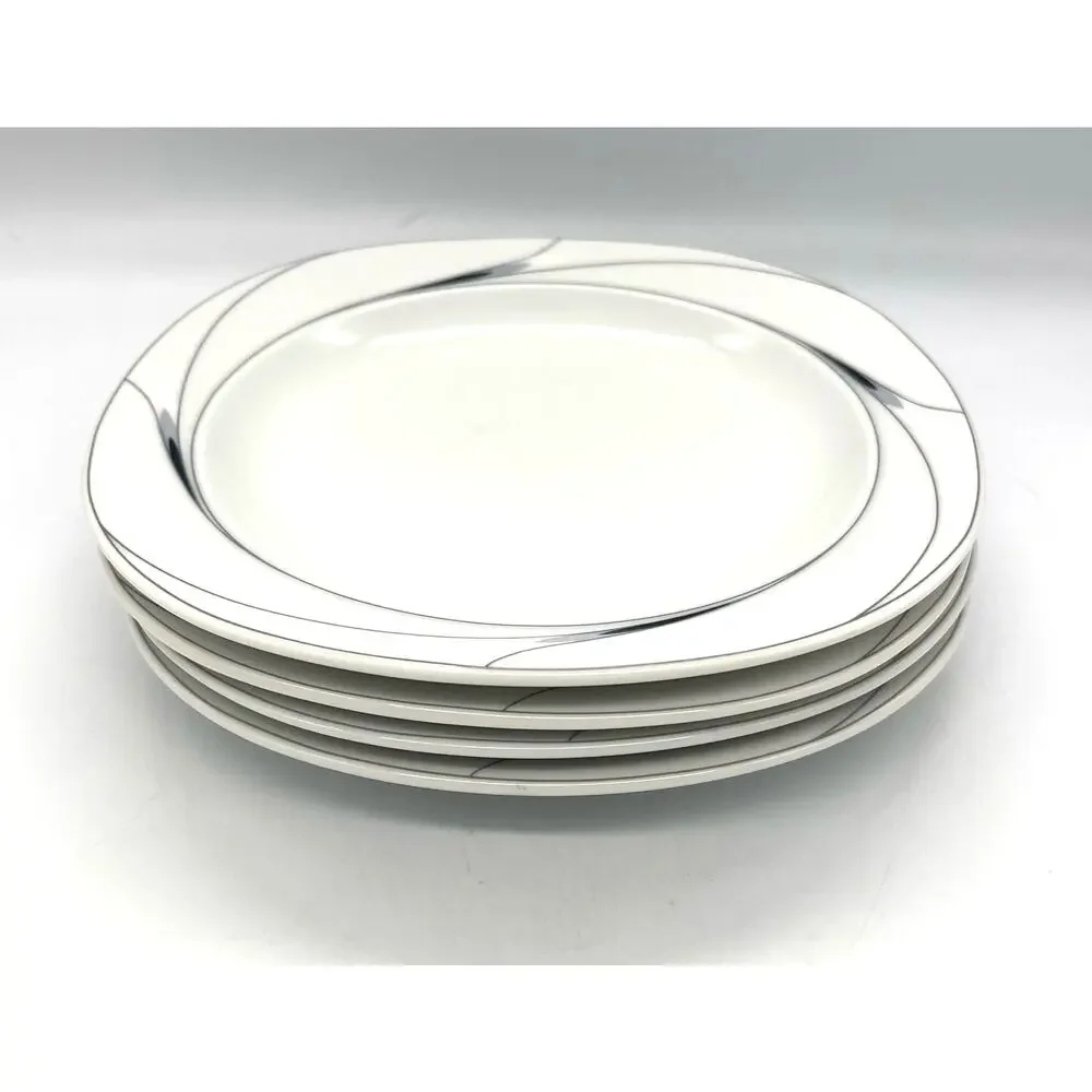 Mikasa L5806 Caviar 1990's Oven to Table Set of 4 Salad Plates 8